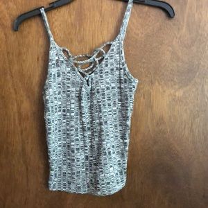 Heather gray crop top